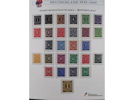 1945/53, ungebrauchte und postfrische Sammlung Zonen mit besseren und kpl. Ausgaben. Dabei u.a. Frz. Zone in den Hauptnummern