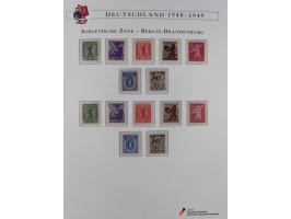 1945/53, ungebrauchte und postfrische Sammlung Zonen mit besseren und kpl. Ausgaben. Dabei u.a. Frz. Zone in den Hauptnummern