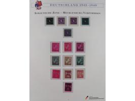 1945/53, ungebrauchte und postfrische Sammlung Zonen mit besseren und kpl. Ausgaben. Dabei u.a. Frz. Zone in den Hauptnummern