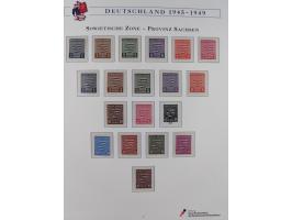 1945/53, ungebrauchte und postfrische Sammlung Zonen mit besseren und kpl. Ausgaben. Dabei u.a. Frz. Zone in den Hauptnummern