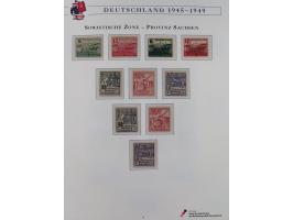 1945/53, ungebrauchte und postfrische Sammlung Zonen mit besseren und kpl. Ausgaben. Dabei u.a. Frz. Zone in den Hauptnummern