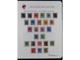 1945/53, ungebrauchte und postfrische Sammlung Zonen mit besseren und kpl. Ausgaben. Dabei u.a. Frz. Zone in den Hauptnummern