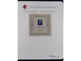 1945/53, ungebrauchte und postfrische Sammlung Zonen mit besseren und kpl. Ausgaben. Dabei u.a. Frz. Zone in den Hauptnummern