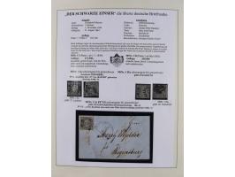 1849/1920, meist gestempelte Sammlung und 18 Briefe und Karten, ab Mi.-Nr. 1Ia, 1Ia PF X, 1IIa (2), 1Ia PF VII auf Brief, 3-7