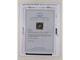 1849/1920, meist gestempelte Sammlung und 18 Briefe und Karten, ab Mi.-Nr. 1Ia, 1Ia PF X, 1IIa (2), 1Ia PF VII auf Brief, 3-7