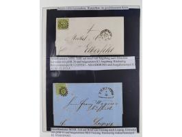 1849/1920, meist gestempelte Sammlung und 18 Briefe und Karten, ab Mi.-Nr. 1Ia, 1Ia PF X, 1IIa (2), 1Ia PF VII auf Brief, 3-7