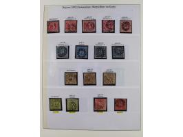 1849/1920, meist gestempelte Sammlung und 18 Briefe und Karten, ab Mi.-Nr. 1Ia, 1Ia PF X, 1IIa (2), 1Ia PF VII auf Brief, 3-7