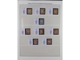 1849/1920, meist gestempelte Sammlung und 18 Briefe und Karten, ab Mi.-Nr. 1Ia, 1Ia PF X, 1IIa (2), 1Ia PF VII auf Brief, 3-7