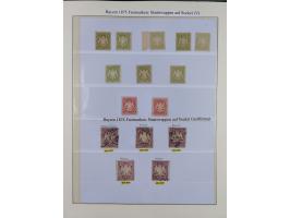 1849/1920, meist gestempelte Sammlung und 18 Briefe und Karten, ab Mi.-Nr. 1Ia, 1Ia PF X, 1IIa (2), 1Ia PF VII auf Brief, 3-7