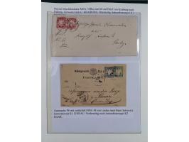 1849/1920, meist gestempelte Sammlung und 18 Briefe und Karten, ab Mi.-Nr. 1Ia, 1Ia PF X, 1IIa (2), 1Ia PF VII auf Brief, 3-7