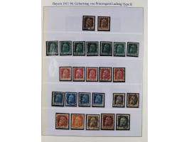 1849/1920, meist gestempelte Sammlung und 18 Briefe und Karten, ab Mi.-Nr. 1Ia, 1Ia PF X, 1IIa (2), 1Ia PF VII auf Brief, 3-7