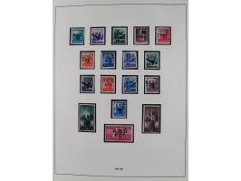 1947/54, in the main catalogue numbers complete mint never hinged collection Zone A and B incl. postage due, good condition