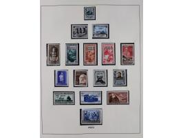 1947/54, in the main catalogue numbers complete mint never hinged collection Zone A and B incl. postage due, good condition