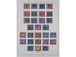 1947/54, in the main catalogue numbers complete mint never hinged collection Zone A and B incl. postage due, good condition