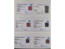 1850/66, reichhaltige gestempelte Sammlung und 26 Briefe und Posteinlieferungsscheine, dabei Mi.-Nr. 1a und 2b gestempelt, 1a