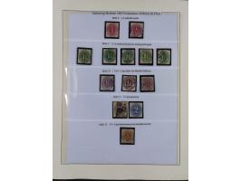 1850/66, reichhaltige gestempelte Sammlung und 26 Briefe und Posteinlieferungsscheine, dabei Mi.-Nr. 1a und 2b gestempelt, 1a