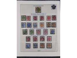 1850/66, reichhaltige gestempelte Sammlung und 26 Briefe und Posteinlieferungsscheine, dabei Mi.-Nr. 1a und 2b gestempelt, 1a