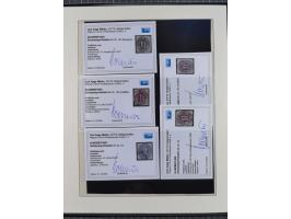 1850/66, reichhaltige gestempelte Sammlung und 26 Briefe und Posteinlieferungsscheine, dabei Mi.-Nr. 1a und 2b gestempelt, 1a