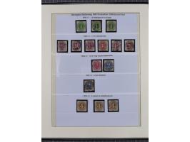 1850/66, reichhaltige gestempelte Sammlung und 26 Briefe und Posteinlieferungsscheine, dabei Mi.-Nr. 1a und 2b gestempelt, 1a