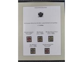 1850/66, reichhaltige gestempelte Sammlung und 26 Briefe und Posteinlieferungsscheine, dabei Mi.-Nr. 1a und 2b gestempelt, 1a