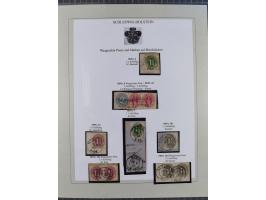 1850/66, reichhaltige gestempelte Sammlung und 26 Briefe und Posteinlieferungsscheine, dabei Mi.-Nr. 1a und 2b gestempelt, 1a