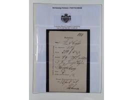 1850/66, reichhaltige gestempelte Sammlung und 26 Briefe und Posteinlieferungsscheine, dabei Mi.-Nr. 1a und 2b gestempelt, 1a