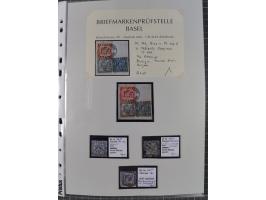 1849/70 (ca.), meist gestempelte kleine Partie im Ordner, überwiegend Bayern mit u.a. 1 IIa, 4 I/III, 8II, Wappen-Brief in di