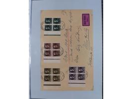 1849/70 (ca.), meist gestempelte kleine Partie im Ordner, überwiegend Bayern mit u.a. 1 IIa, 4 I/III, 8II, Wappen-Brief in di