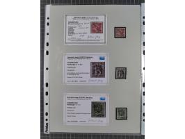 1849/70 (ca.), meist gestempelte kleine Partie im Ordner, überwiegend Bayern mit u.a. 1 IIa, 4 I/III, 8II, Wappen-Brief in di