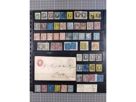1849/70 (ca.), ungebrauchte und gestempelte reichhaltige Partie im Steckalbum, dabei viele bessere Werte, schöne Briefstücke 