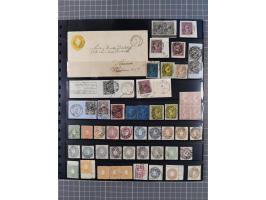 1849/70 (ca.), ungebrauchte und gestempelte reichhaltige Partie im Steckalbum, dabei viele bessere Werte, schöne Briefstücke 