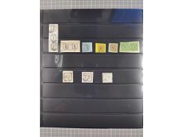 1849/70 (ca.), ungebrauchte und gestempelte reichhaltige Partie im Steckalbum, dabei viele bessere Werte, schöne Briefstücke 