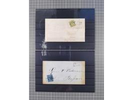 1850/71, ungebrauchter und gestempelte aber Sammlungsbestand in 2 Karteikästen, dabei auch viele Briefe, farbige Stempel, Ein