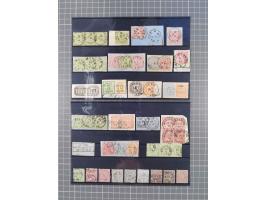 1850/71, ungebrauchter und gestempelte aber Sammlungsbestand in 2 Karteikästen, dabei auch viele Briefe, farbige Stempel, Ein