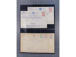 1850/71, ungebrauchter und gestempelte aber Sammlungsbestand in 2 Karteikästen, dabei auch viele Briefe, farbige Stempel, Ein