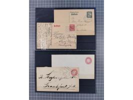 1850/71, ungebrauchter und gestempelte aber Sammlungsbestand in 2 Karteikästen, dabei auch viele Briefe, farbige Stempel, Ein