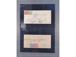 1850/71, ungebrauchter und gestempelte aber Sammlungsbestand in 2 Karteikästen, dabei auch viele Briefe, farbige Stempel, Ein
