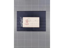 1850/71, ungebrauchter und gestempelte aber Sammlungsbestand in 2 Karteikästen, dabei auch viele Briefe, farbige Stempel, Ein