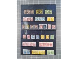 1850/71, ungebrauchter und gestempelte aber Sammlungsbestand in 2 Karteikästen, dabei auch viele Briefe, farbige Stempel, Ein