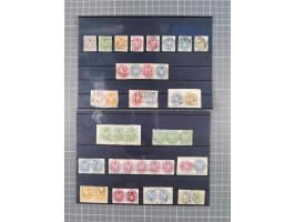 1850/71, ungebrauchter und gestempelte aber Sammlungsbestand in 2 Karteikästen, dabei auch viele Briefe, farbige Stempel, Ein