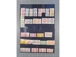 1850/71, ungebrauchter und gestempelte aber Sammlungsbestand in 2 Karteikästen, dabei auch viele Briefe, farbige Stempel, Ein