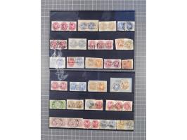 1850/71, ungebrauchter und gestempelte aber Sammlungsbestand in 2 Karteikästen, dabei auch viele Briefe, farbige Stempel, Ein