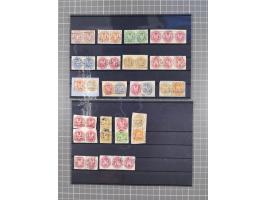 1850/71, ungebrauchter und gestempelte aber Sammlungsbestand in 2 Karteikästen, dabei auch viele Briefe, farbige Stempel, Ein