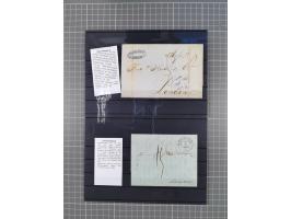 1662/1870, Sammlungsbestand von über 120 Briefen, ganz überwiegend Vorphila bzw. unfrankiert, viel Auslandspost, auch in die 