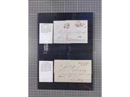1662/1870, Sammlungsbestand von über 120 Briefen, ganz überwiegend Vorphila bzw. unfrankiert, viel Auslandspost, auch in die 
