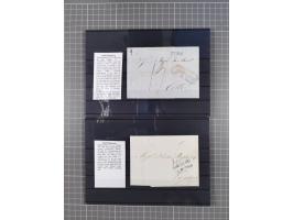 1662/1870, Sammlungsbestand von über 120 Briefen, ganz überwiegend Vorphila bzw. unfrankiert, viel Auslandspost, auch in die 