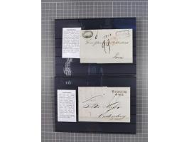 1662/1870, Sammlungsbestand von über 120 Briefen, ganz überwiegend Vorphila bzw. unfrankiert, viel Auslandspost, auch in die 