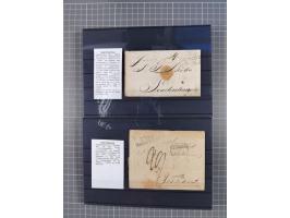 1662/1870, Sammlungsbestand von über 120 Briefen, ganz überwiegend Vorphila bzw. unfrankiert, viel Auslandspost, auch in die 