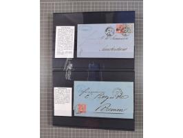 1662/1870, Sammlungsbestand von über 120 Briefen, ganz überwiegend Vorphila bzw. unfrankiert, viel Auslandspost, auch in die 
