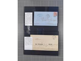 1662/1870, Sammlungsbestand von über 120 Briefen, ganz überwiegend Vorphila bzw. unfrankiert, viel Auslandspost, auch in die 